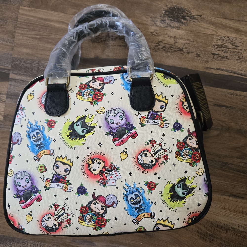 Loungefly Disney Tattoo Villains Crossbody Bag - Multicolor